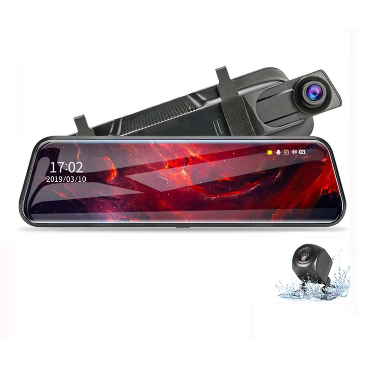 10" Touch Screen Dash Cam with reverse Camera featured image
