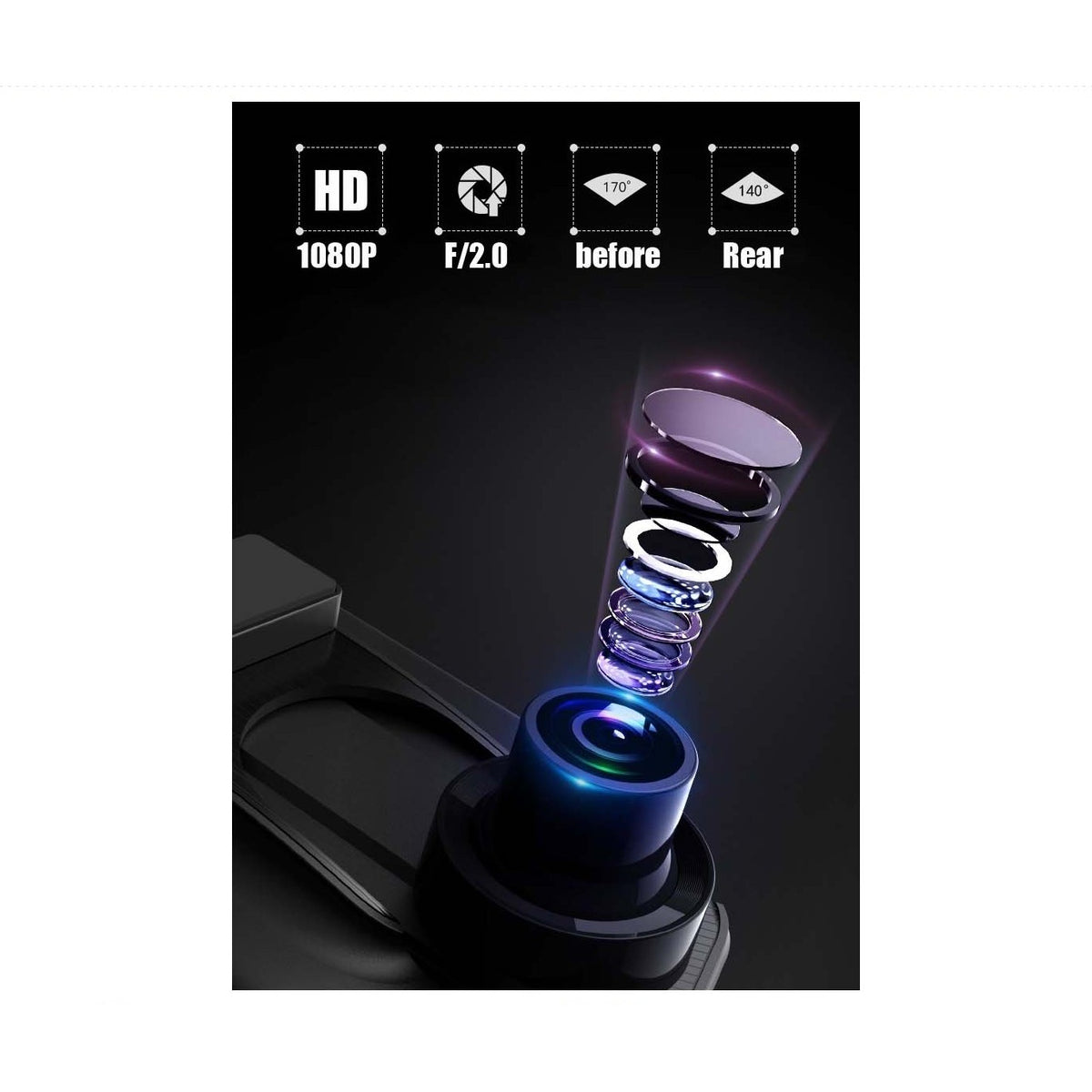 10" Touch Screen Dash Cam with reverse Camera image 4