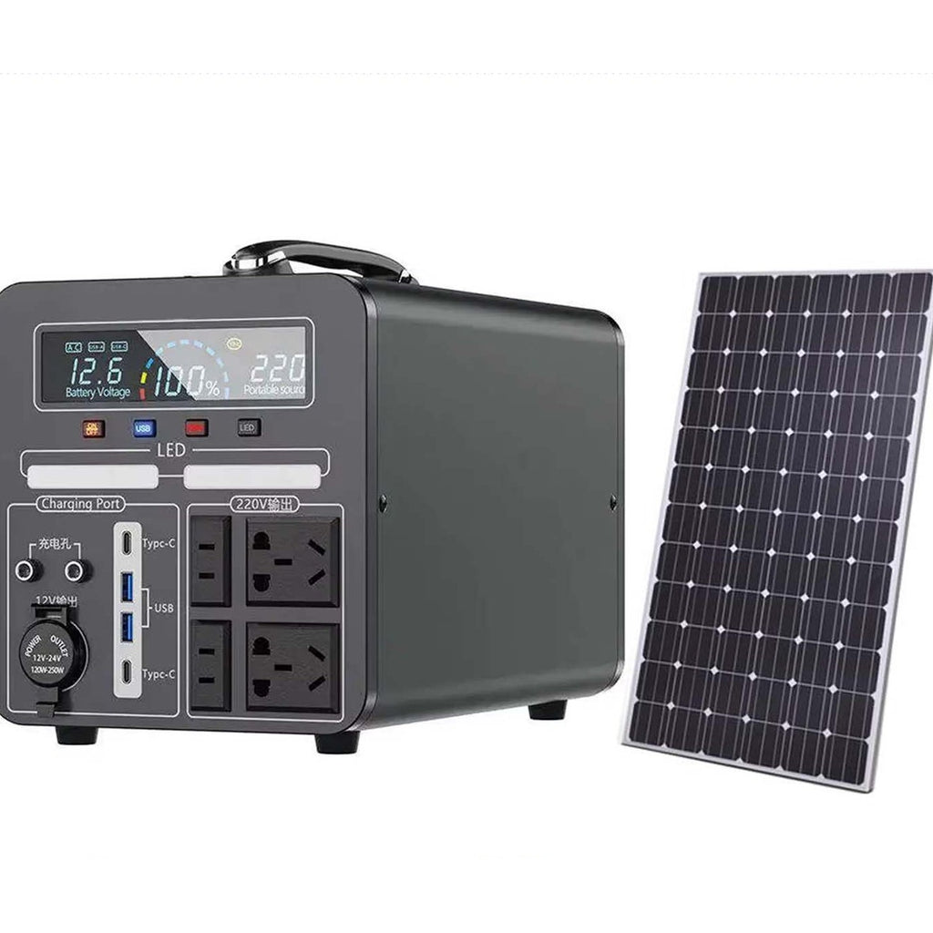 1000W Portable Power Station with 200w Solar panel product image 1