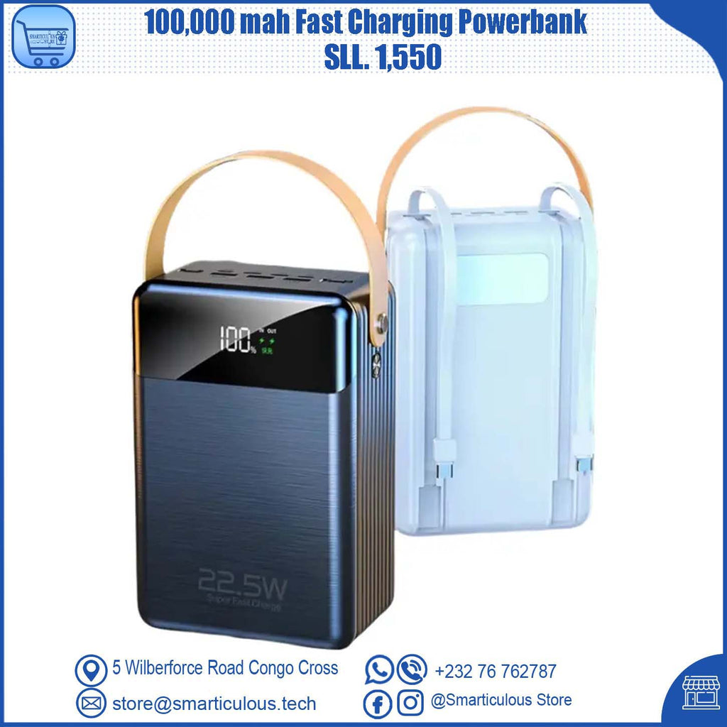 100,000mAh 22.5W Fast Charging Powerbank