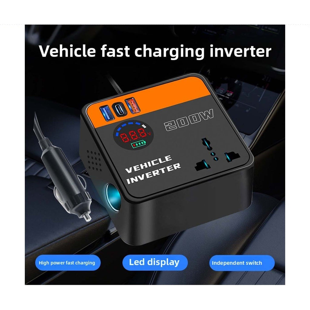 12:24V Car Inverter Converter with 200W output product image 3