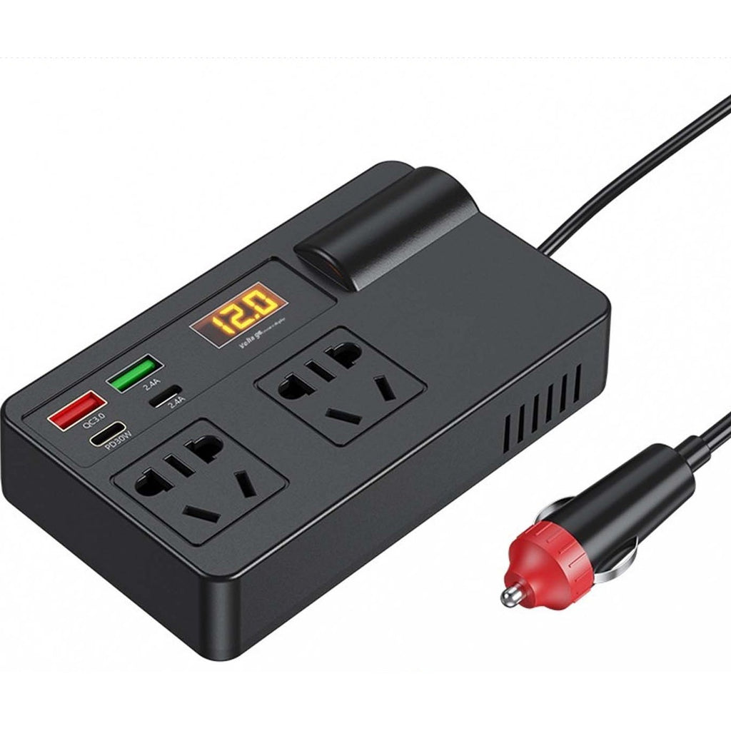 12:24V Car Inverter with Dual 200W USA output featured image