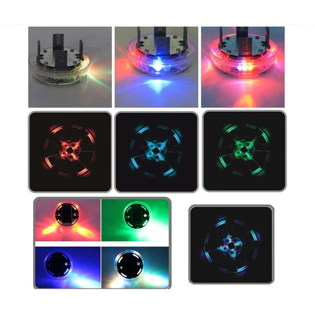 12 LED RGB Auto Solar Energy Flash Wheel Tire Rim Light image 3