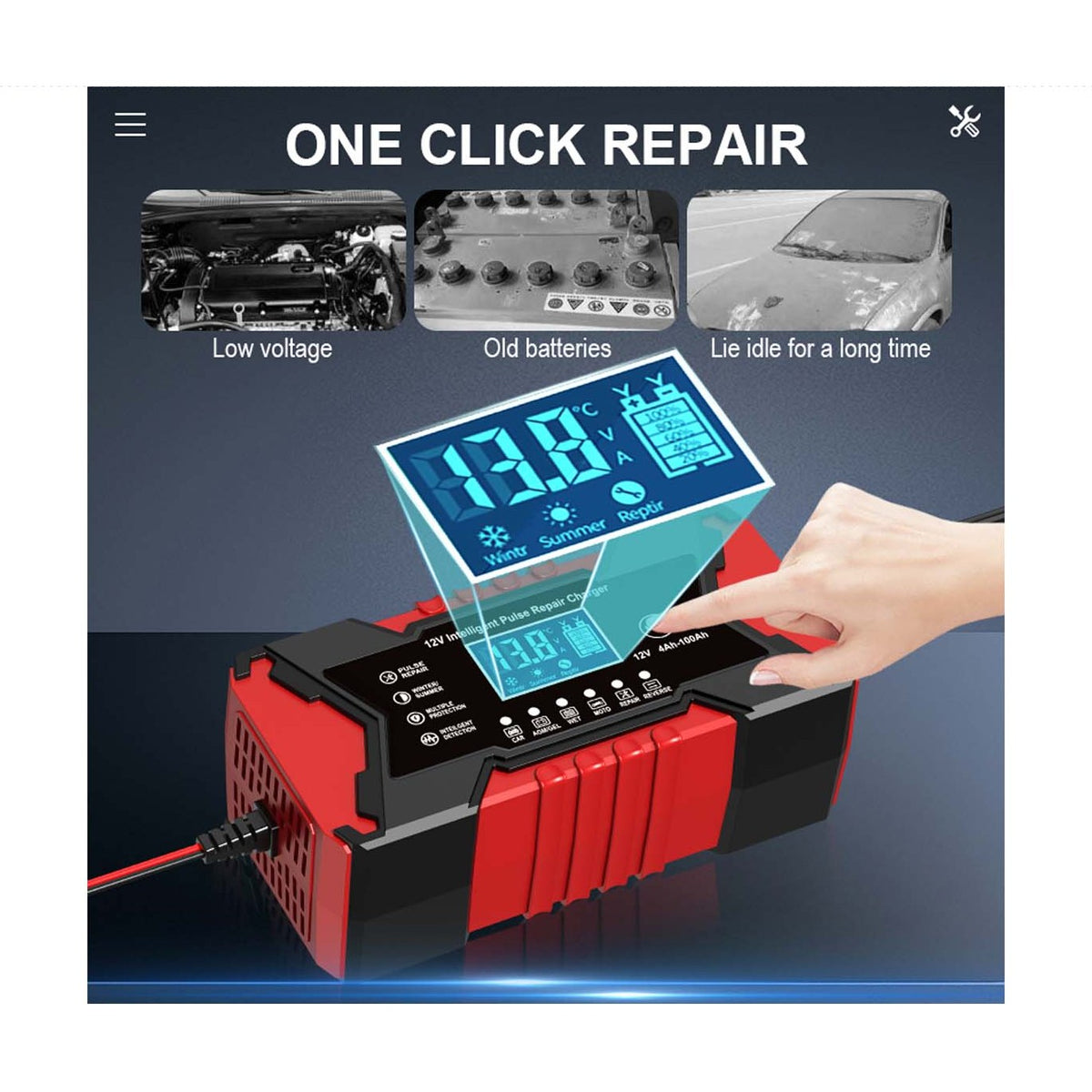 12V Automatic Smart Car Battery Charger product image 2