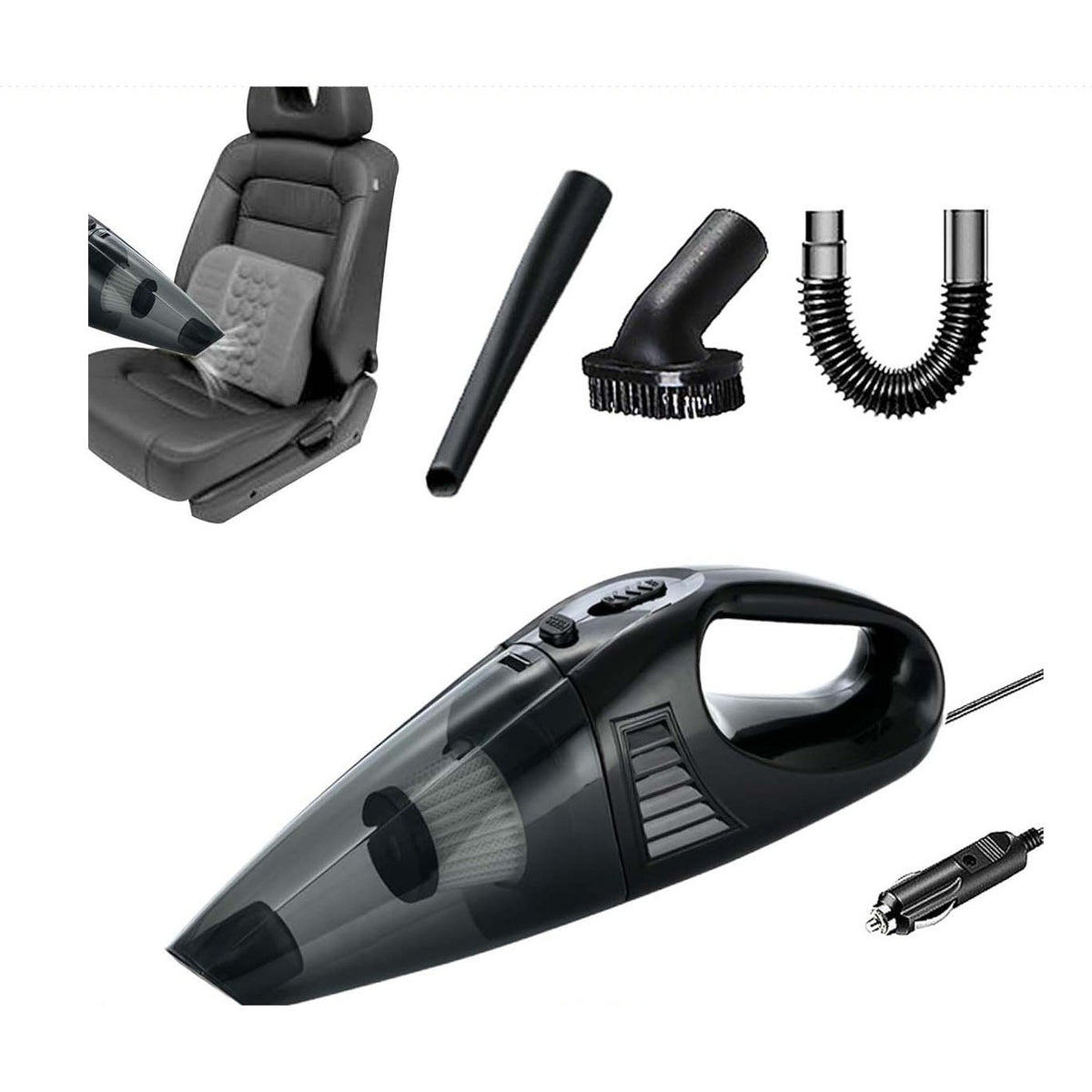 12V Portable Corded Car Vacuum Cleaner product image 1