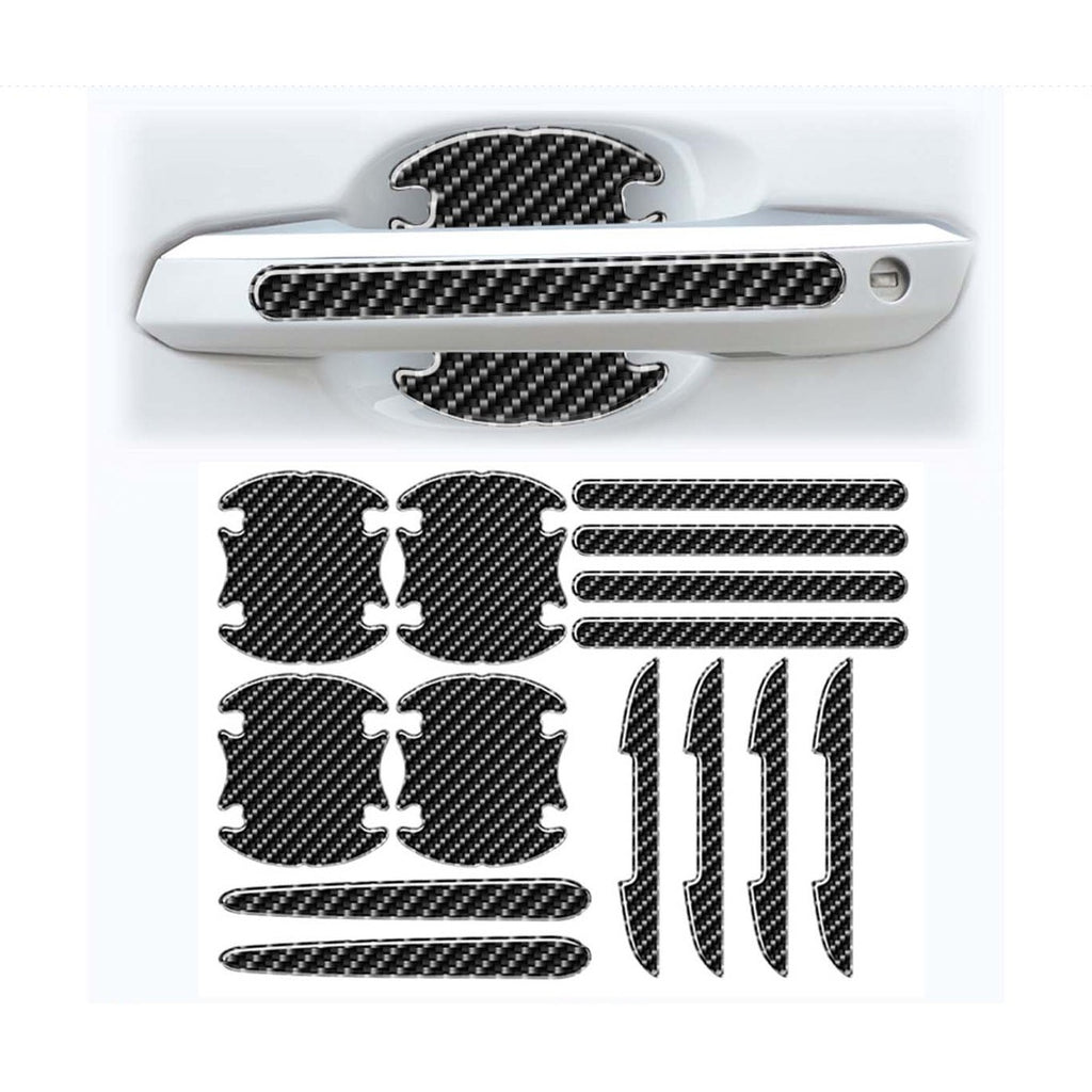 14Pcs Carbon Fiber Anti-Scratches Door Handle Sticker product image 1