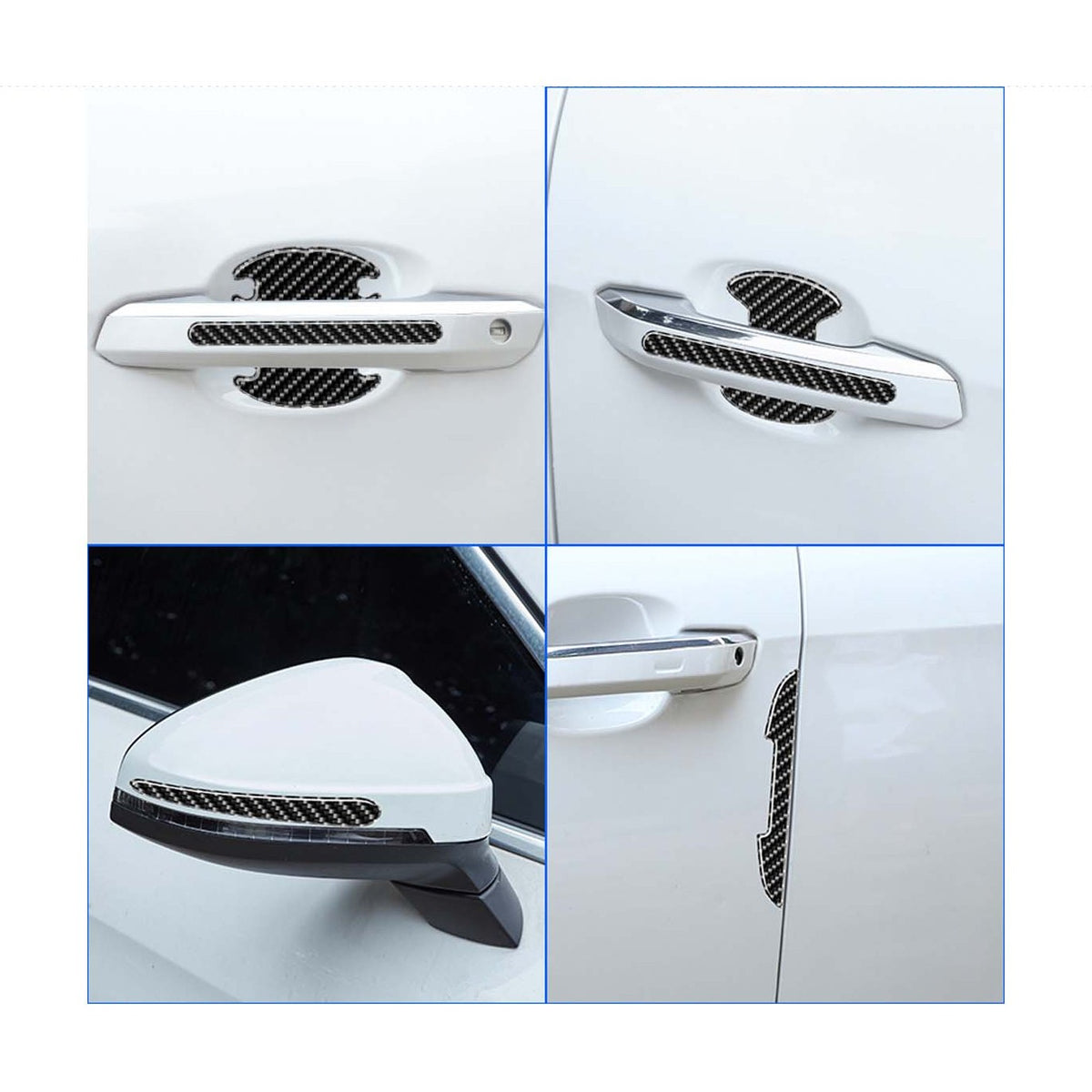 14Pcs Carbon Fiber Anti-Scratches Door Handle Sticker product image 2