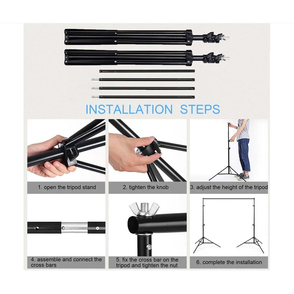 2.6*3m Background Stand Backdrop Support System Kit image 4