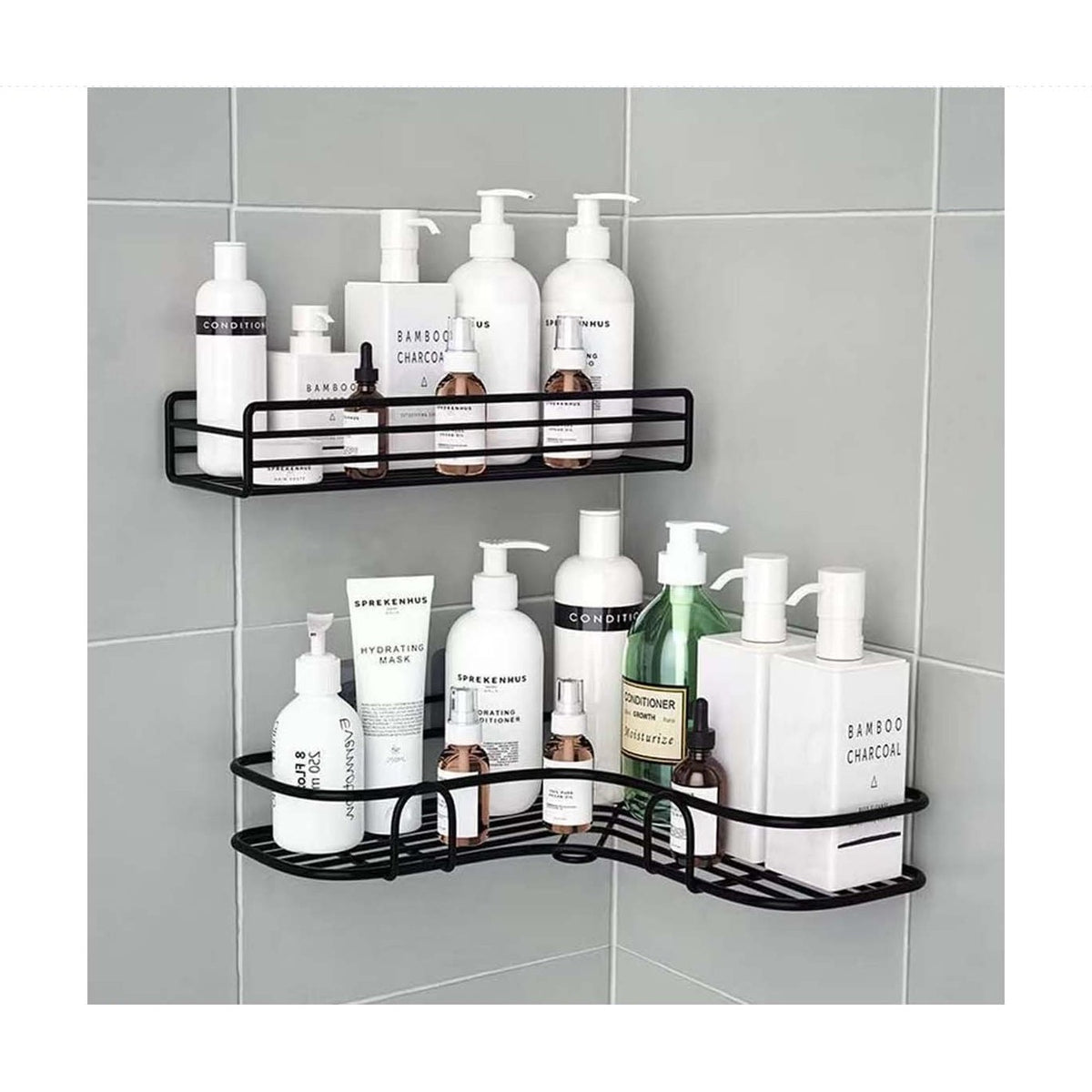 2 Pack Corner Shower Caddy, Bathroom Storage Organizer product image 1