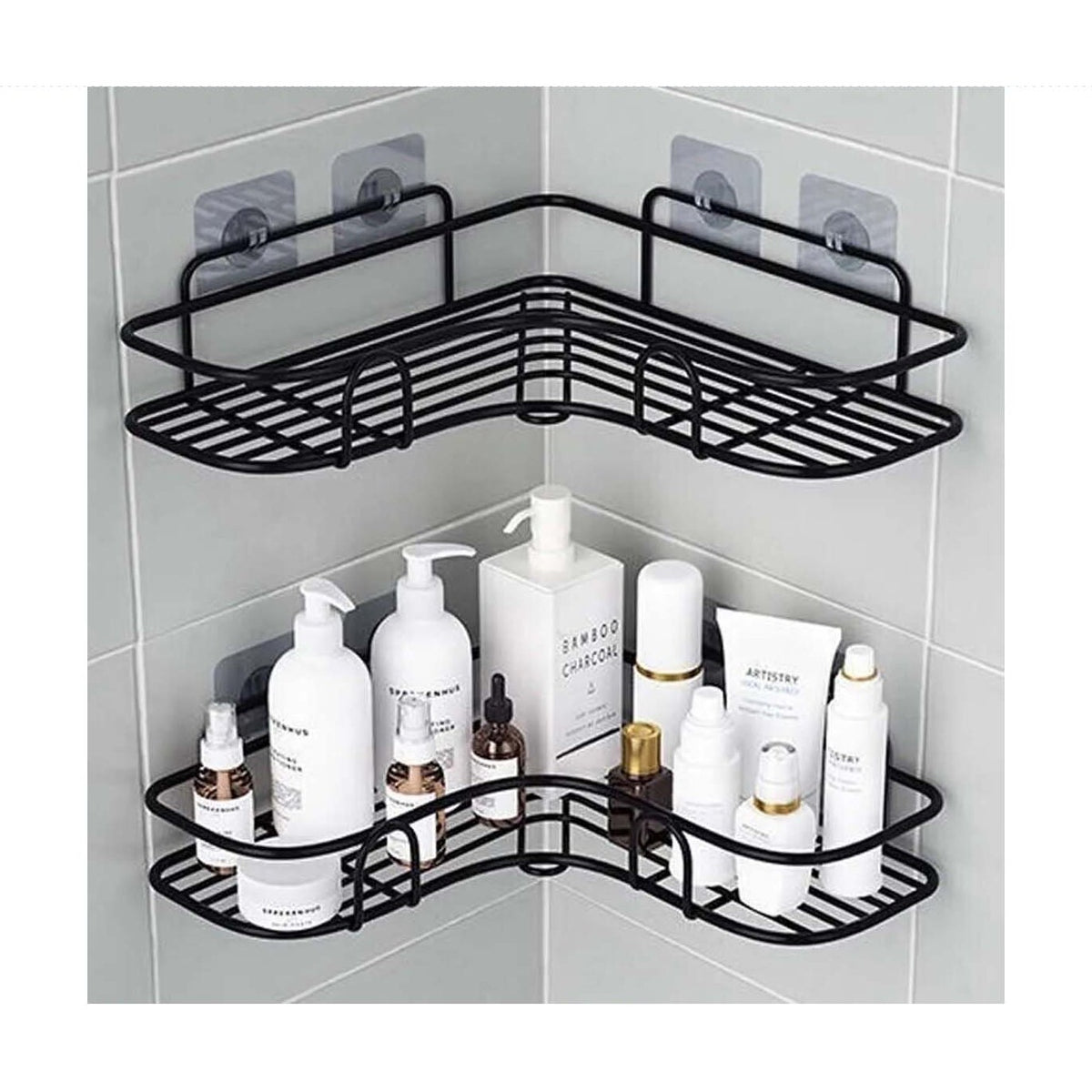 2 Pack Corner Shower Caddy, Bathroom Storage Organizer product image 3