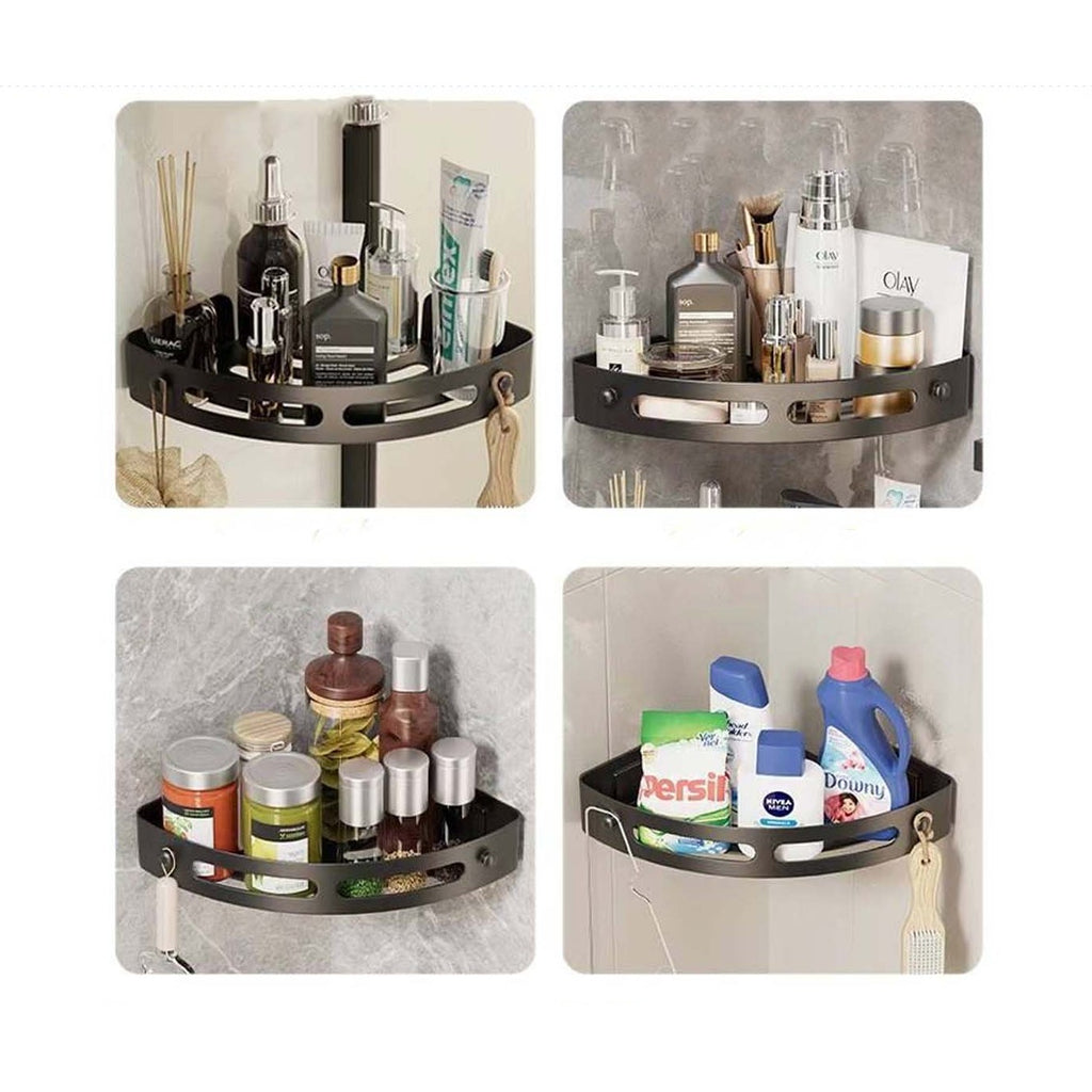 2 pcs Wall Shelf Set for Bathroom Plastic Mounted product image 4