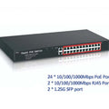 24 Port Gigabit Smart Cloud Managed POE Switch featured image