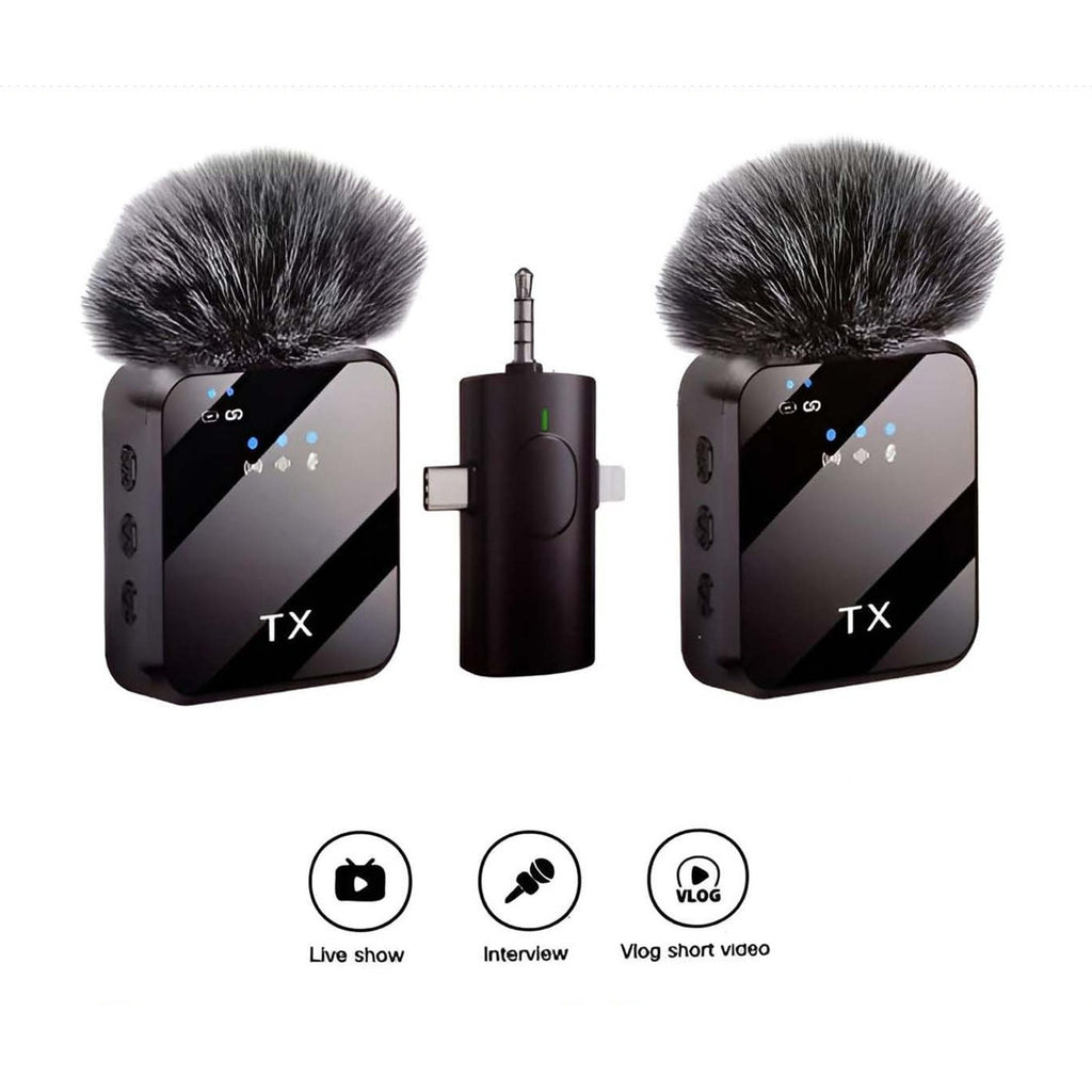 3 in 1 Noise Cancellation Wireless Mic product image 1
