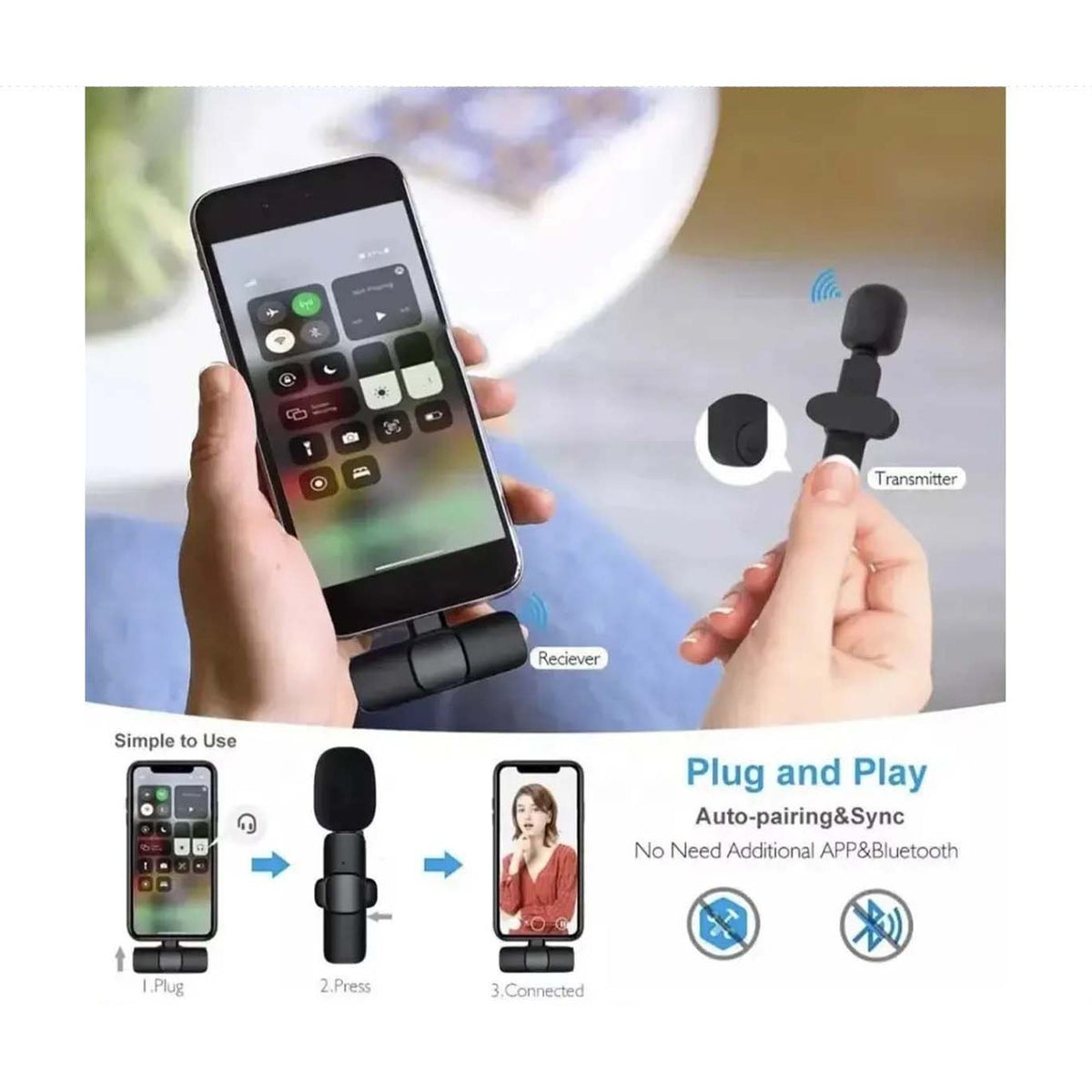 3 in 1 Vlog mic product image 4