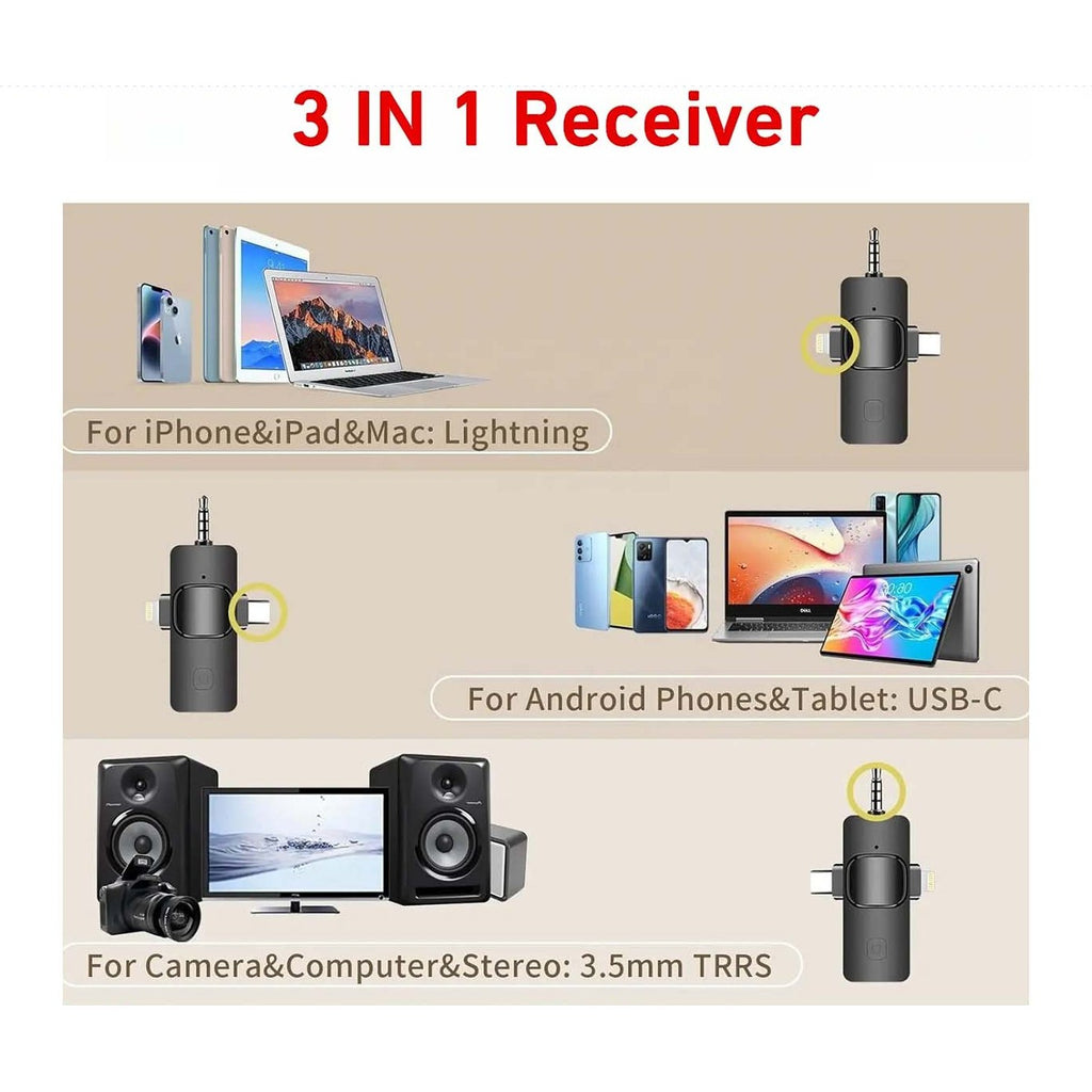 3 in 1 Wireless Mic With Handheld Stick image 3