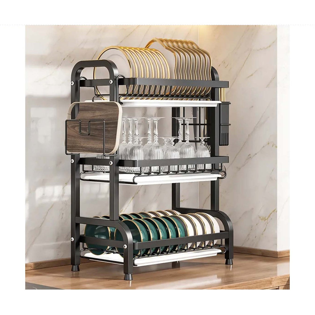 3-Tier Kitchen Dish Rack Organizers image 3