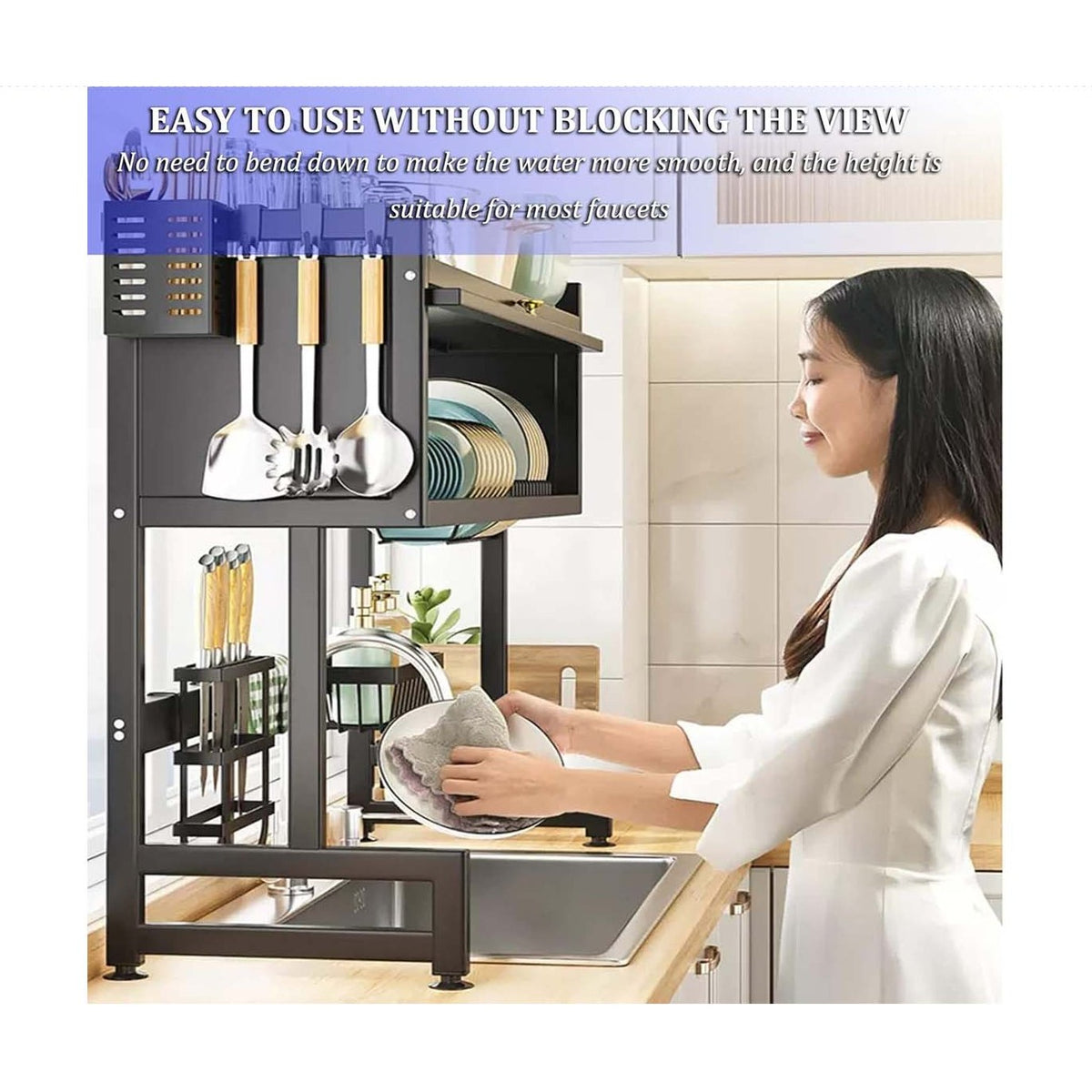 3-Tier Over Sink Storage, Drying Rack Organizer product image 3