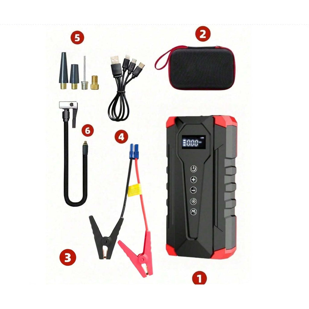 4 in 1 Portable Jump Starter with Tire Air Pump & Lighting product image 4