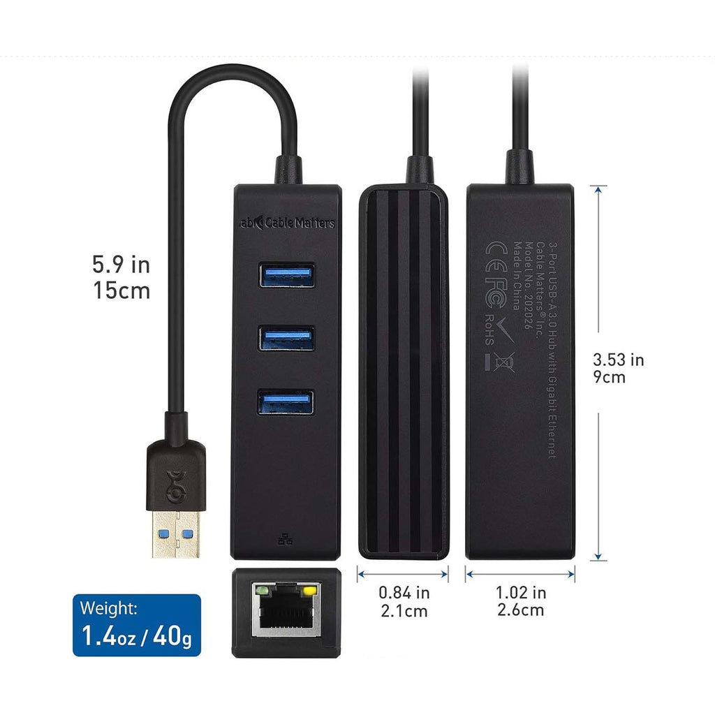 4-in-1 USB Hub with Ethernet product image 4
