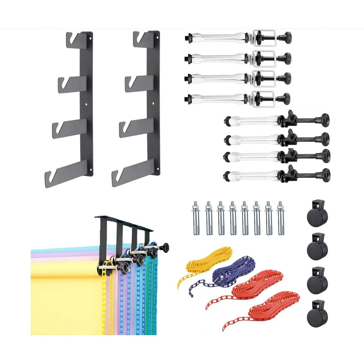 4 Support Photography Backdrop Wall Mount Roller image 4