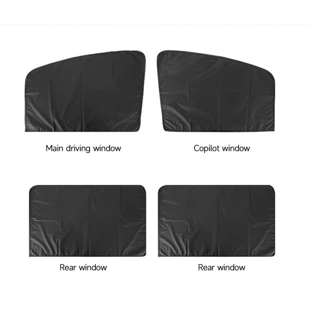4pcs Magnetism Car Side Window Sun Shades Privacy Curtains product image 4