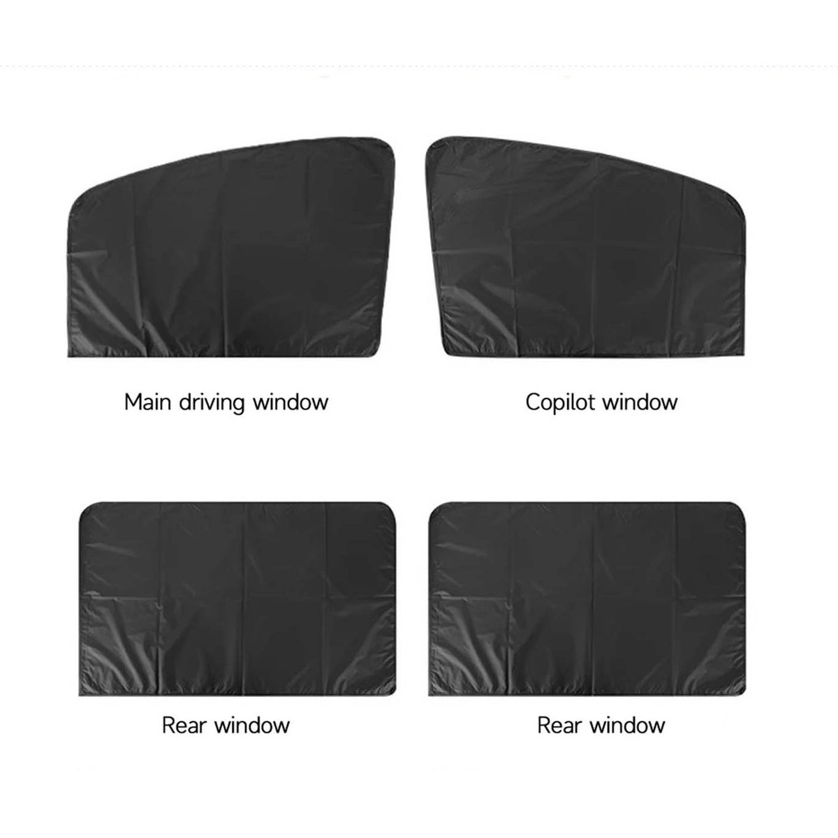 4pcs Magnetism Car Side Window Sun Shades Privacy Curtains product image 4