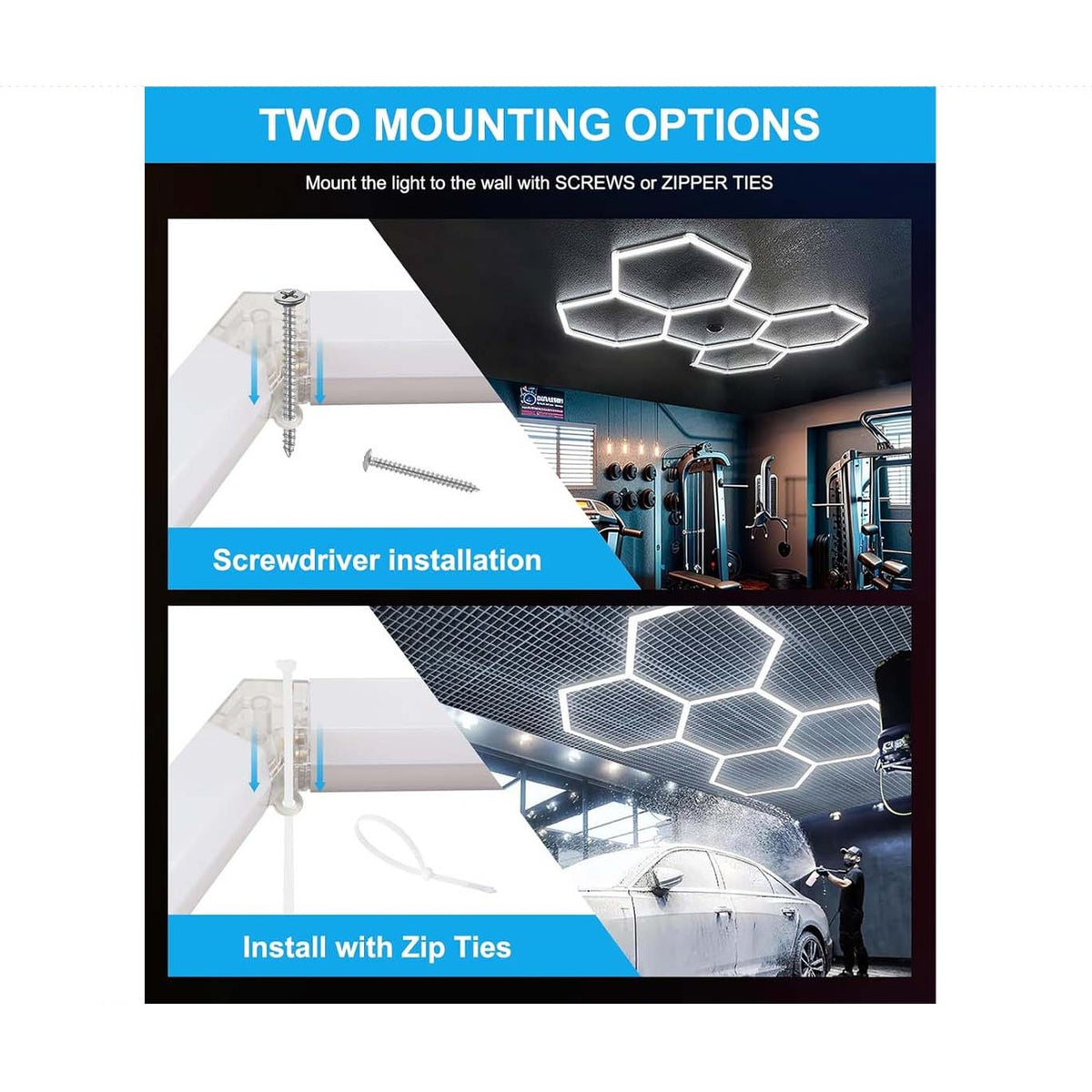 5 Hexagon LED Ceiling LED Light product image 6