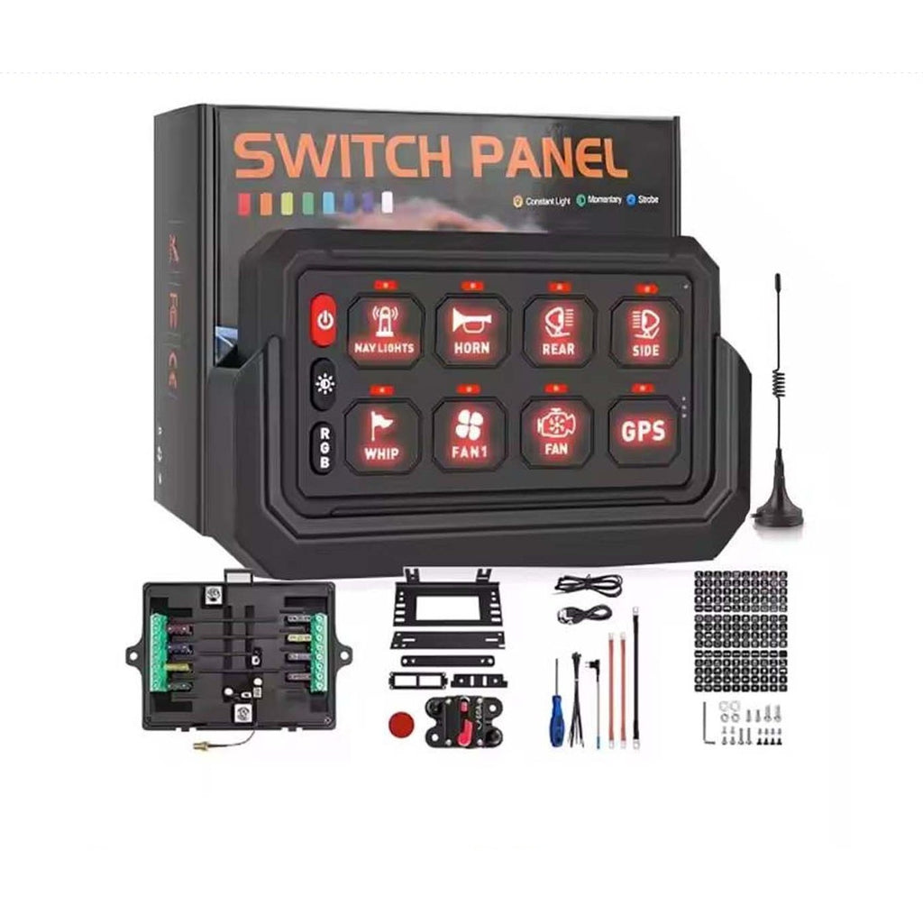 8 Gang Wireless Remote Control LED Switch Panel for Car featured image