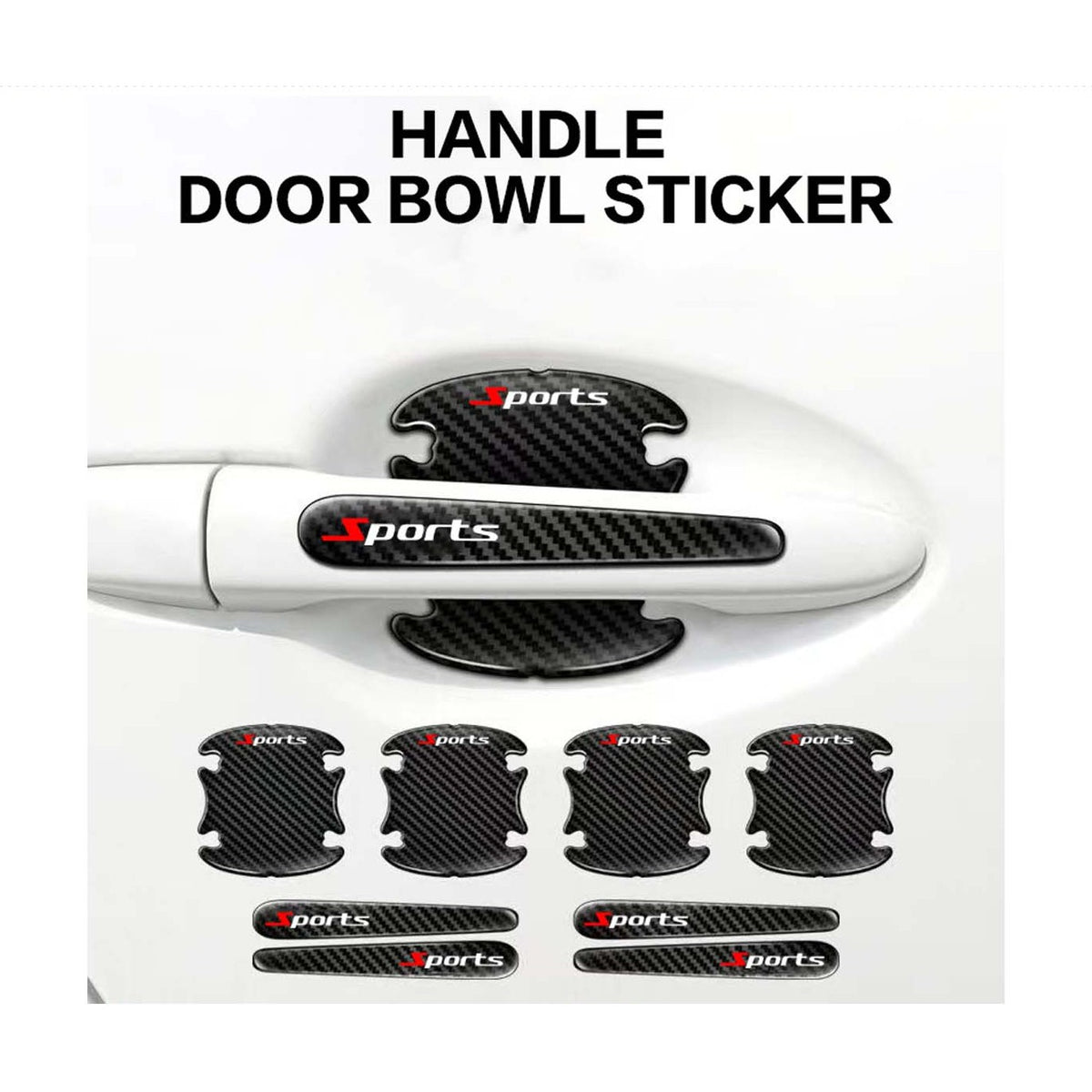 8PCS Anti-Scratches Car Door Handle Stickers product image 1