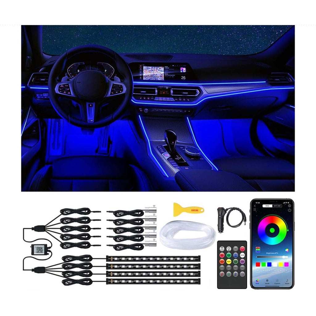9 in 1 LED Interior Ambient Light and Footwell light for Car product image 4